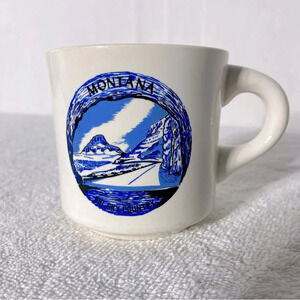 Vintage Ceramic Blue Montana Mug